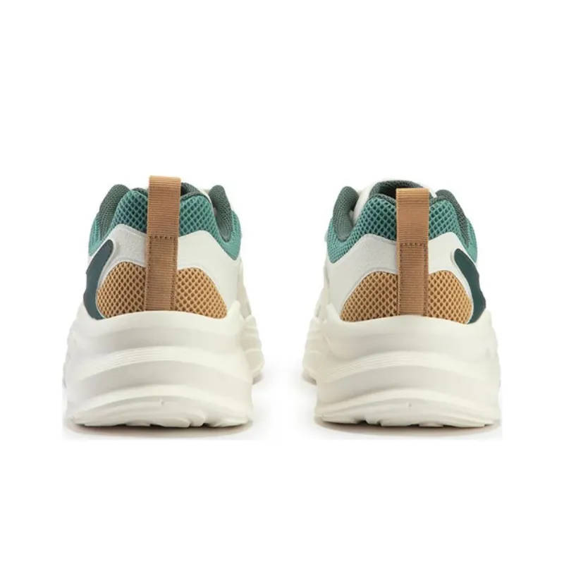 361° Shock Absorbers Low Top Casual Shoes Men's White Brown Green-3