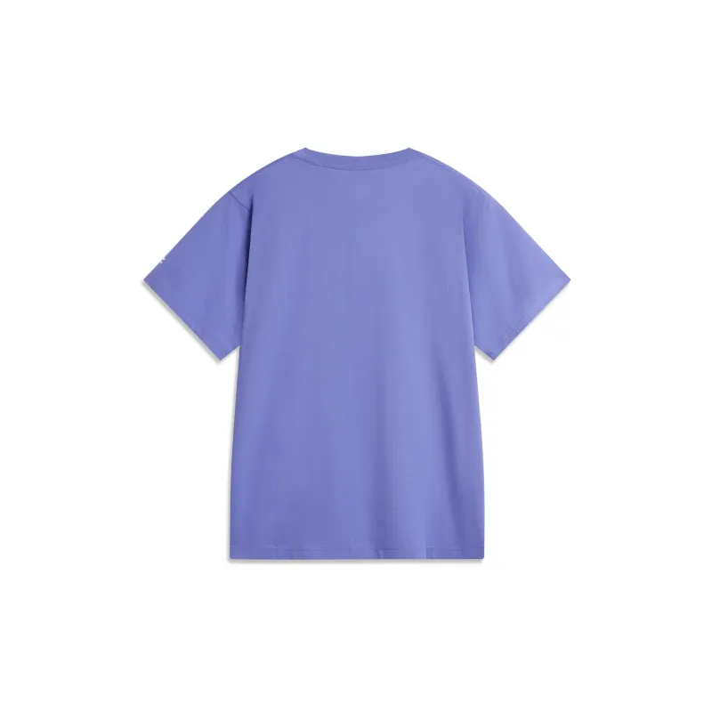 LiNing x Disney T Shirt Women's Periwinkle Blue Purple-1