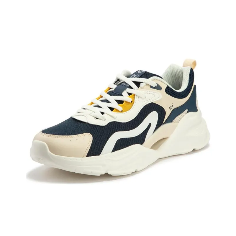 361° Shock Absorbers Low Top Casual Shoes Men's Beige Black Blue-1