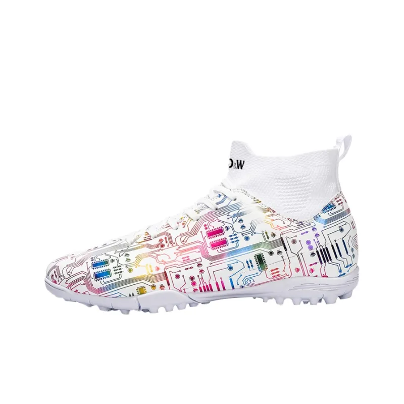 D&W TF Turf Anti Slip Wear Resistant Soccer Shoes Unisex-2