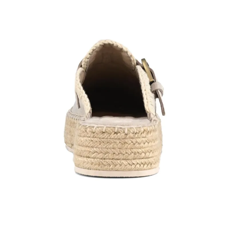 MOU EVA Abrasion Resistant Closed Toe Slippers Women's Beige-4