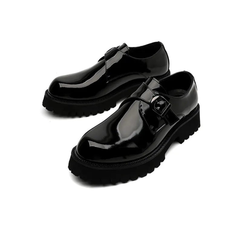 XIAOTOULANG Men's Casual Shoes Men Low Top Black/Brown-3
