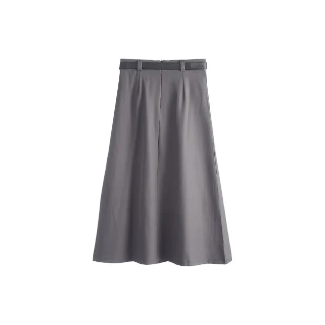 UTHA Casual Long Skirt Women's Gray-1