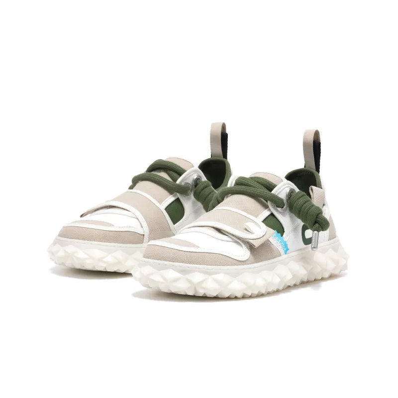 OETZI Lightweight And Breathable Low Top Casual Shoes Unisex White Gray-1