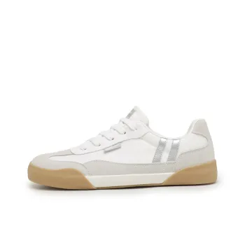 Warrior Anti-Slip Wear-Resistant Breathable Lightweight Coverage Low-Top Canvas Shoes Unisex Beige Brown Silver
