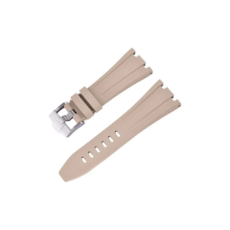 VAGENARI Fluoroelastomer Strap Compatibility With AP 26470.26480 Pin Buckle Models Watch Band Unisex-7