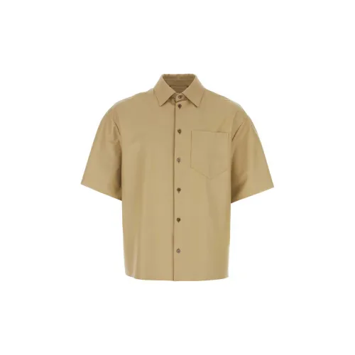 PRADA Shirts Men Light Brown