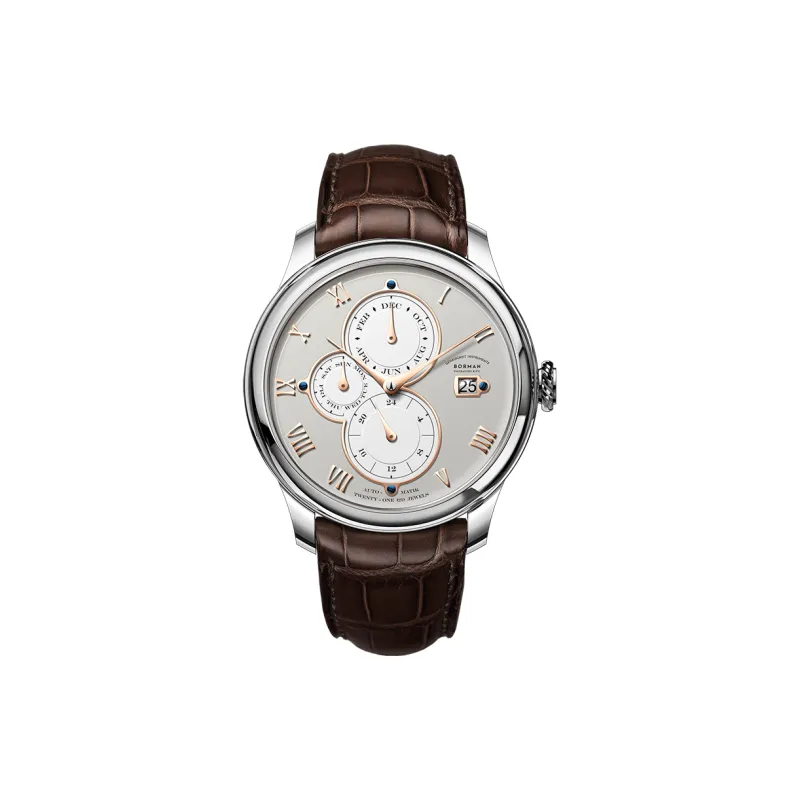 BORMAN Automatic Mechanical Movement Watch Men's Watches Gray Dial-14