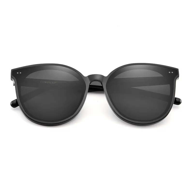 Cornstone Plate Frame Round Sunglasses Unisex-1