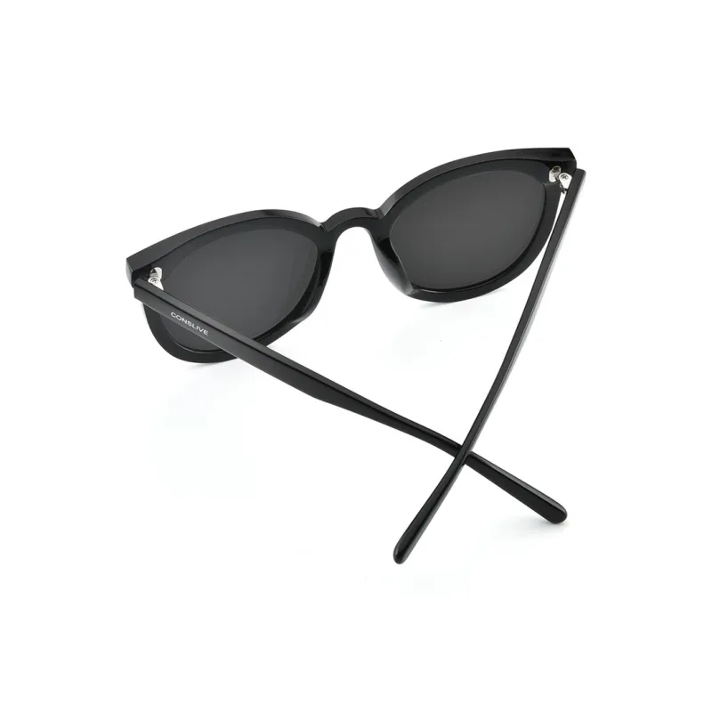 Cornstone Plate Frame Round Sunglasses Unisex-2