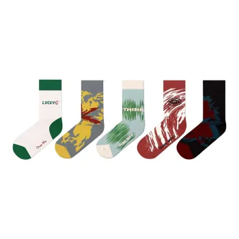 Duanmei Spring And Autumn Mid Calf Socks Unisex 5 Pack