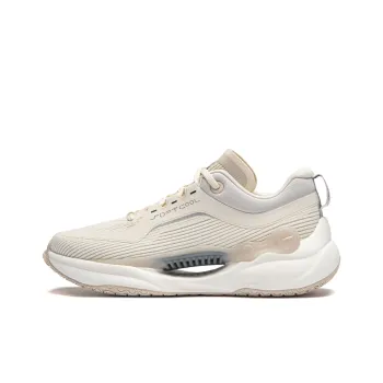 LiNing Low Top Casual Shoes Women's Ecru Gray