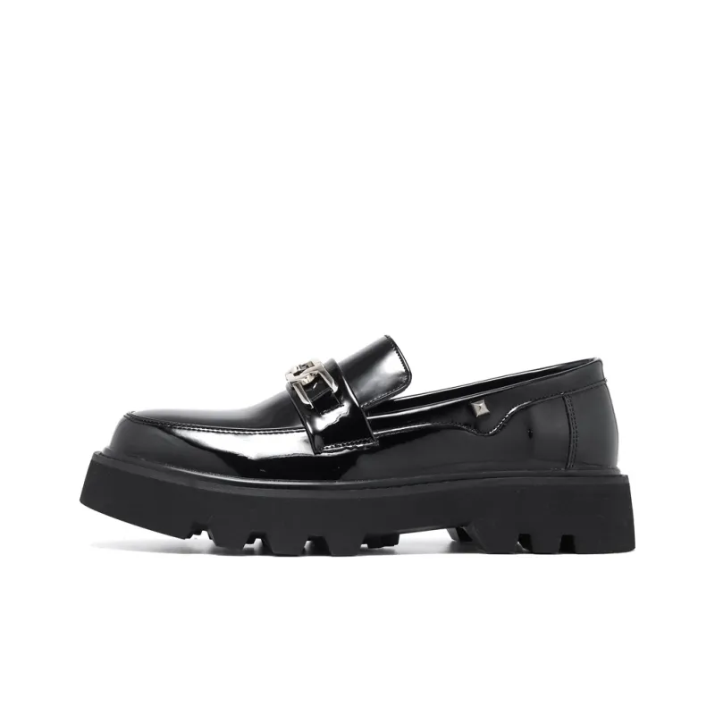 WEISHIBANGWEI Loafers Men's Black-0