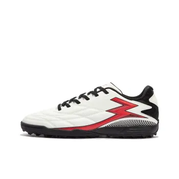 361° TF Rubber Broken Studs Artificial Ground Slip-Resistant Soccer Shoes Men's White Red