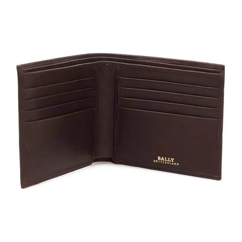BALLY Calfskin Wallet Men's Brown-4