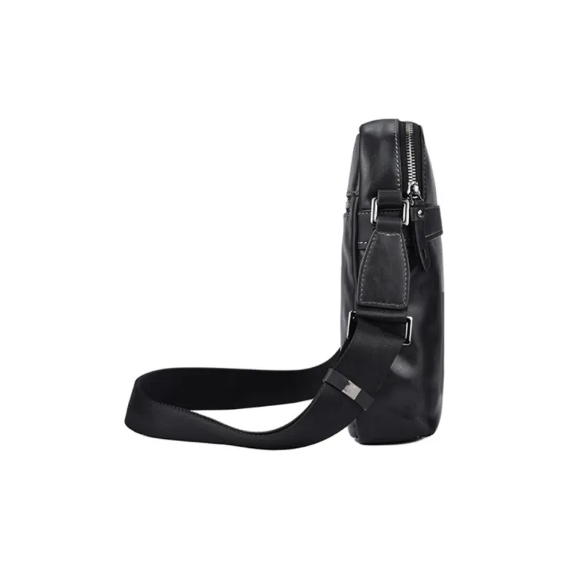 Hush Puppies Cow Leather Crossbody Bag Shoulder Bag Men's Black-2