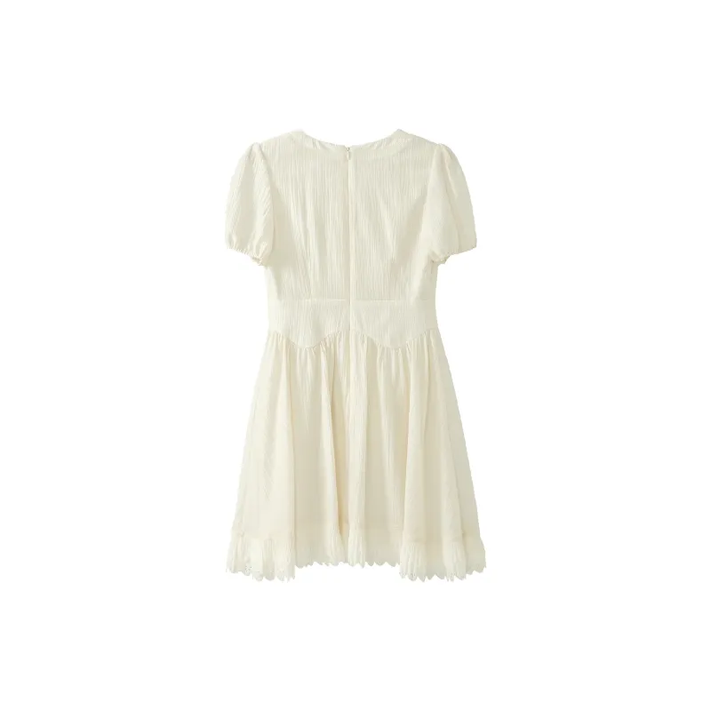 Fstudio Short Sleeved Dresses Women's Apricot-1