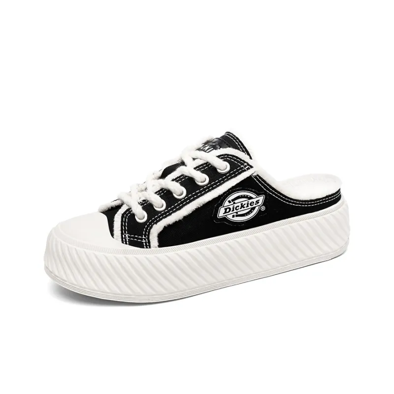 Dickies Low-Top Skateboard Shoes Unisex Black White-1