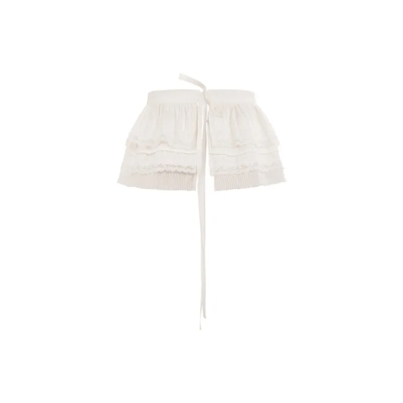 UNIFREE Casual Short Skirts Women's White-2