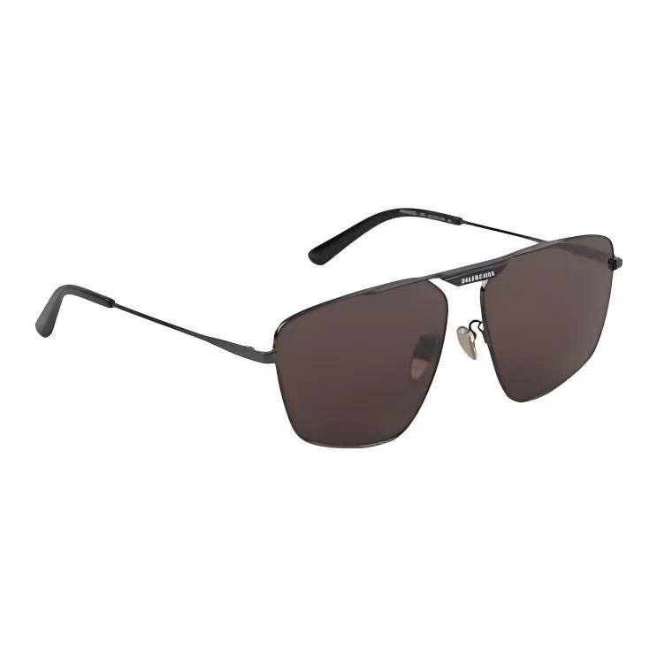 Balenciaga Metal Aviator Sunglasses Men's Black-3