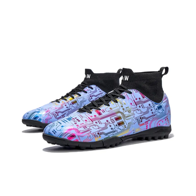 D&W TF Turf Anti Slip Wear Resistant Soccer Shoes Unisex-5