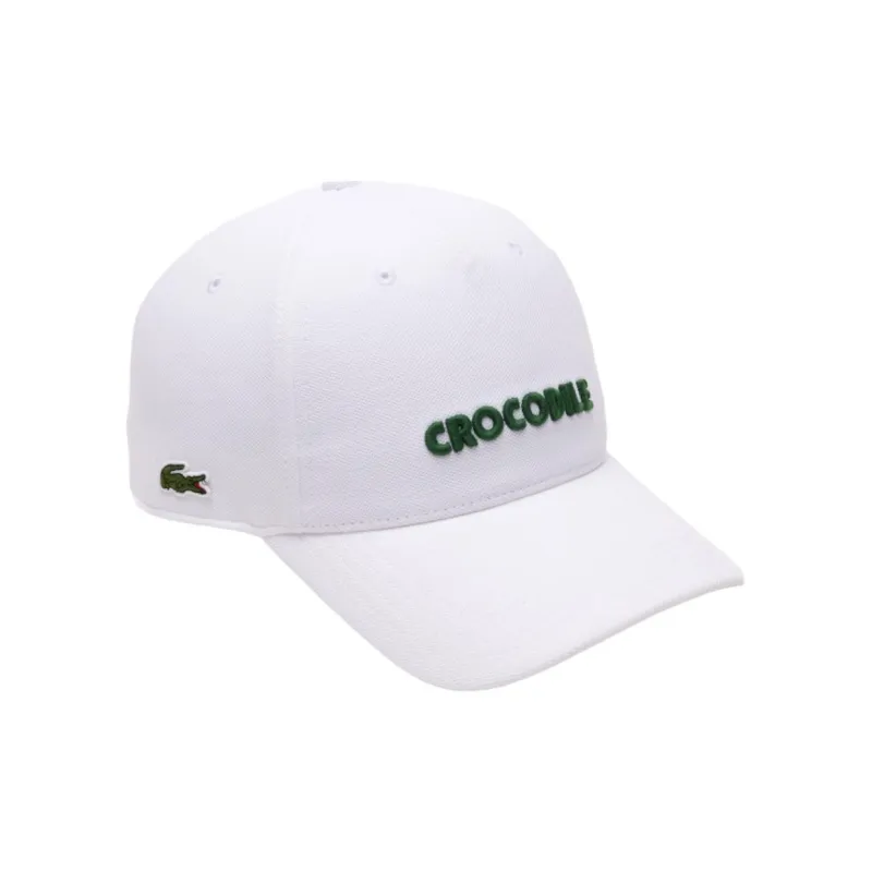 LACOSTE Cotton Baseball Caps Men's White-2