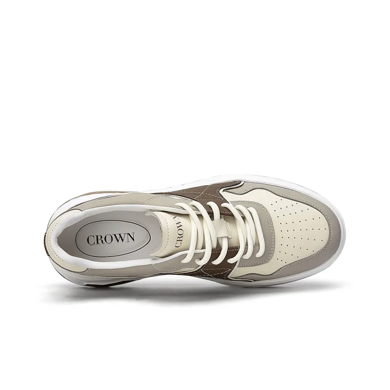 CROWN Slip-Resistant Low-Top Casual Shoes Men's One Yard Larger-8