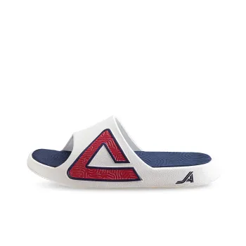 PEAK Slide Slippers Men Ecru/Navy Blue