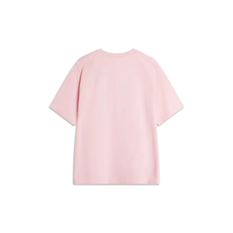 LiNing x Disney Disney T-Shirt Men's New Coral Pink-1
