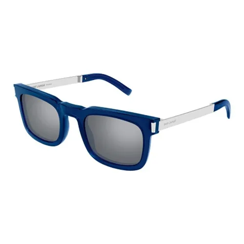 SAINT LAURENT Square Sunglasses Unisex Blue