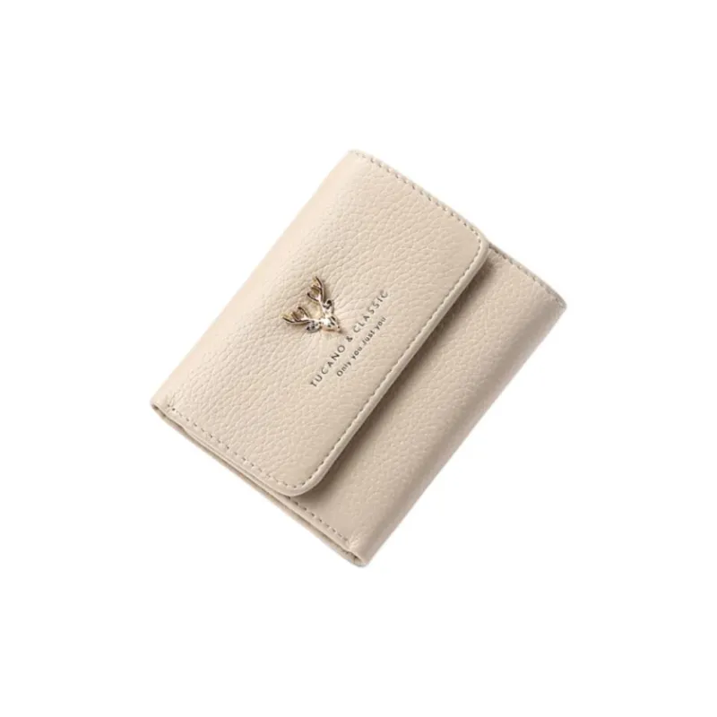 TUCANO Cow Leather Wallet Women's Black/Ecru-4