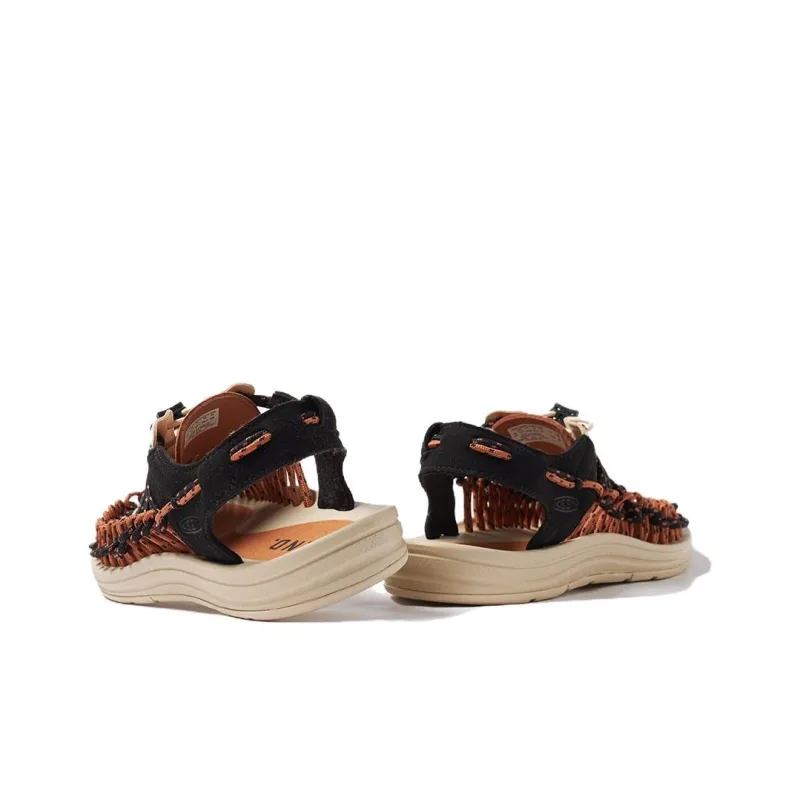 END. x KEEN Uneek Roman Sandals Unisex Black Brown-3