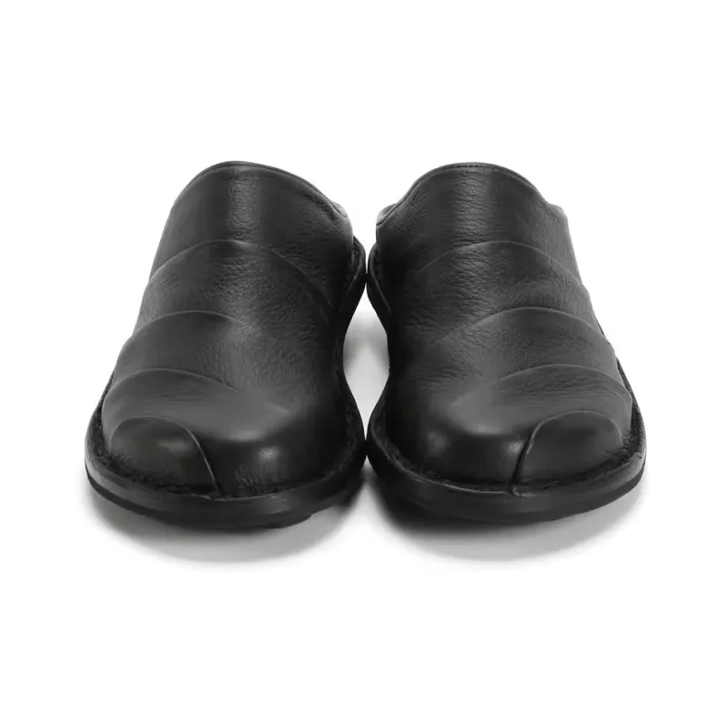 Trippen Wrap-toe Slippers Women's Black-3