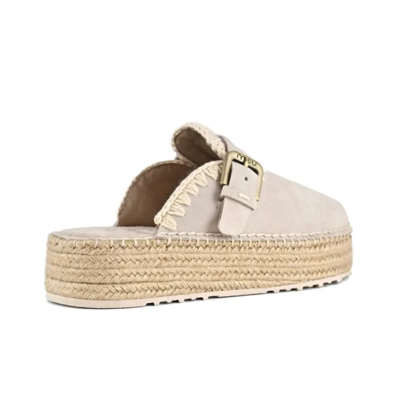 MOU EVA Abrasion Resistant Closed Toe Slippers Women's Beige-3