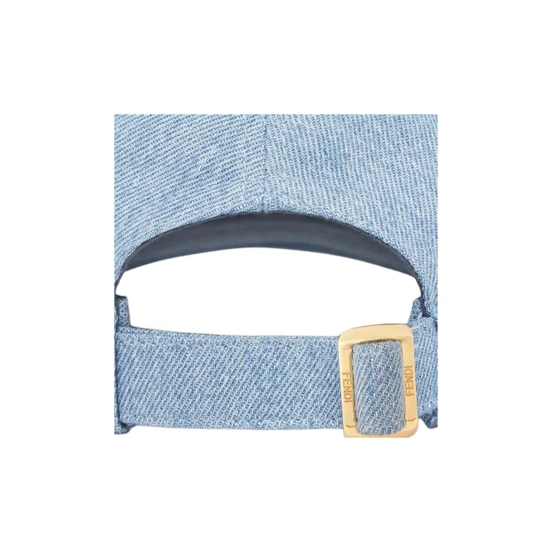 FENDI Denim Baseball Cap-2