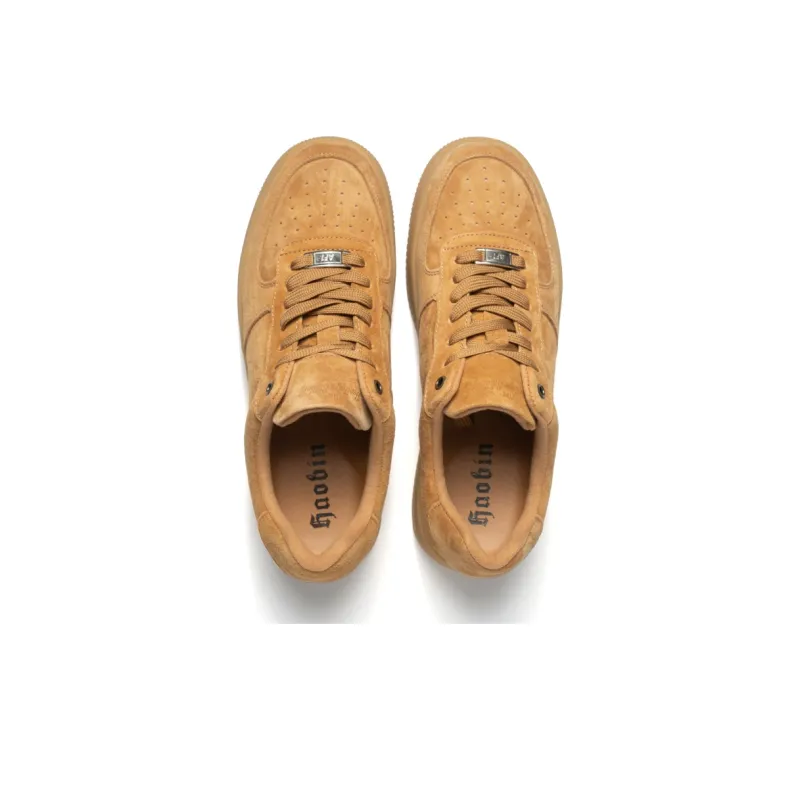 Haobin Low-Top Skateboard Shoes Unisex Camel-5