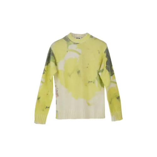 MSGM Sweaters Women's Off White/Yellow