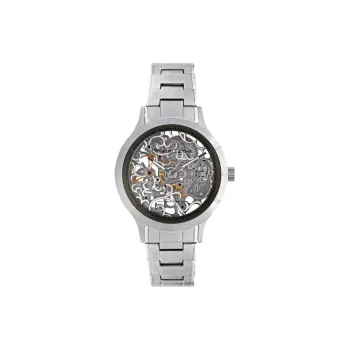 Christian Lacroi Wrist Watch Automatic Mechanical Movement Stainless Steel Strap 40mm Cut-Out Dial Men's Watches