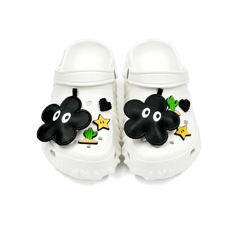 OUBT Fingerprint Base Clogs Unisex Snow White-3