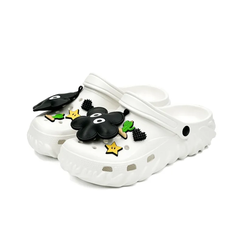 OUBT Fingerprint Base Clogs Unisex Snow White-1