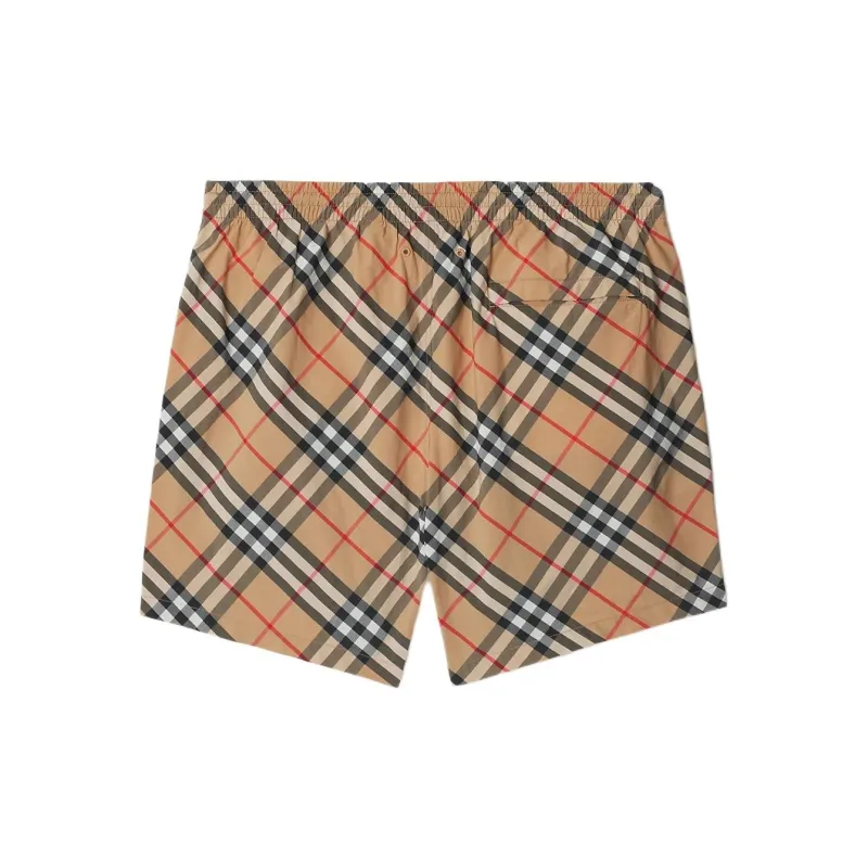 Burberry Check print Drawstring Swim Shorts-1