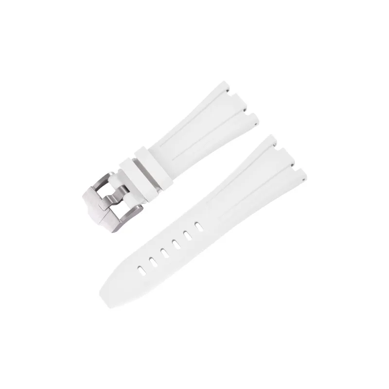 VAGENARI Fluoroelastomer Strap Compatibility With AP 26470.26480 Pin Buckle Models Watch Band Unisex-2