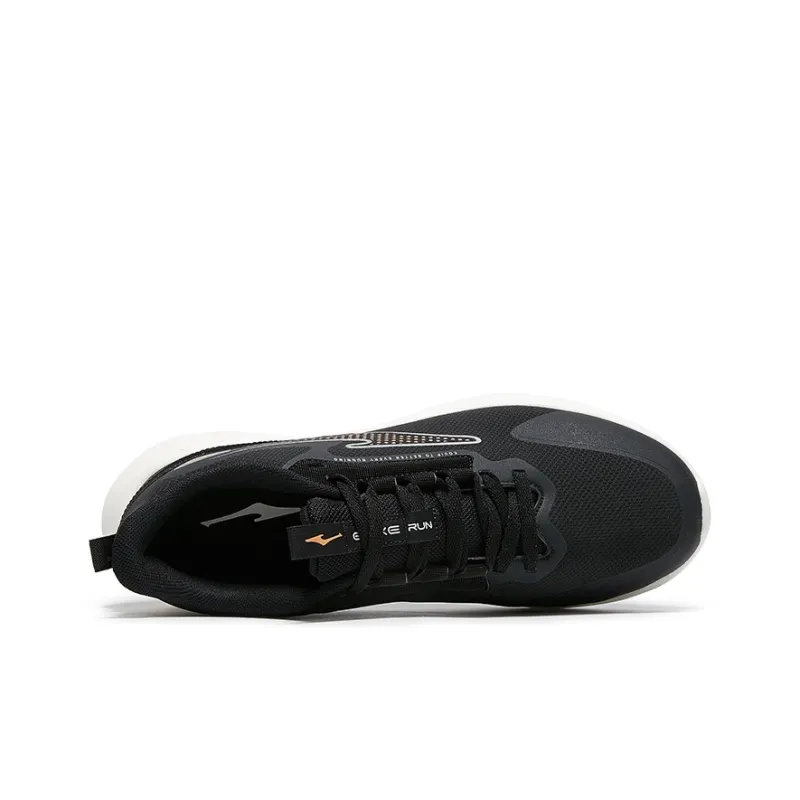 Erke Cushioning, Slip Resistant, Abrasion Resistant, Breathable, Lightweight Coverage Low Top Running Shoes Men's Black-4