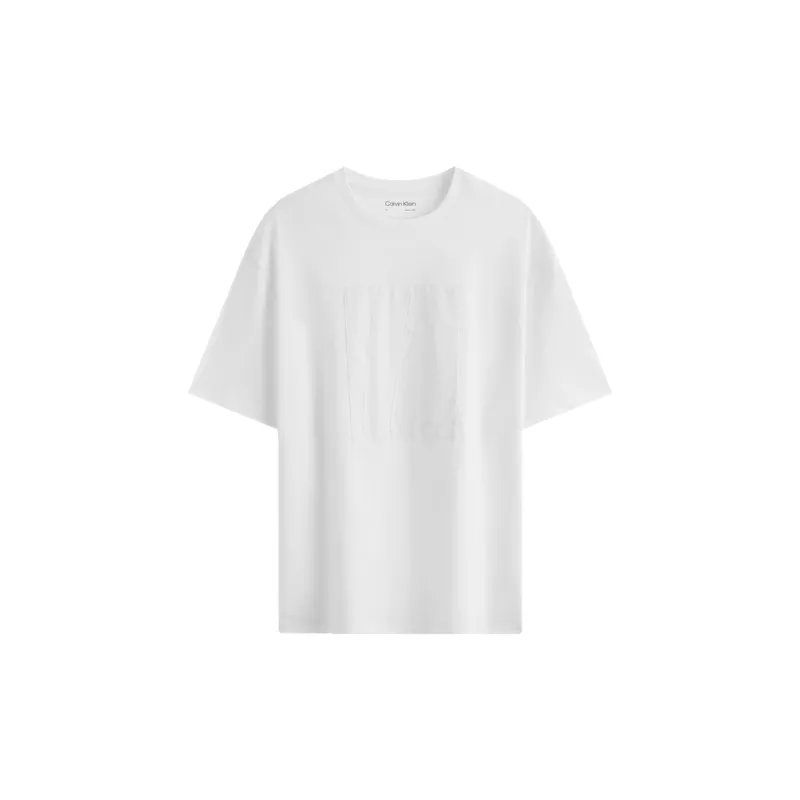 CALVIN KLEIN T Shirt Men's Moon White-1