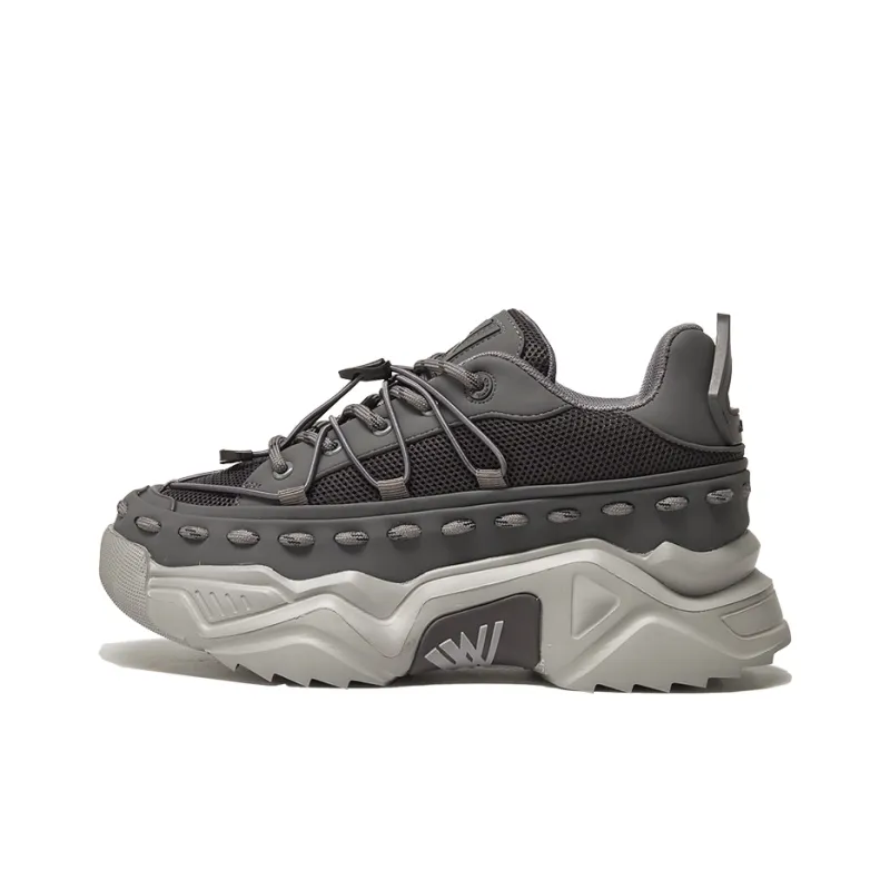 VWL Mid Top Chunky Sneakers Unisex Light Gray-0