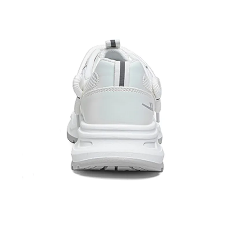 Warrior Wing Series Cushioning, Abrasion Resistant, Slip Resistant Low Top Chunky Sneakers Women's White Gray-3