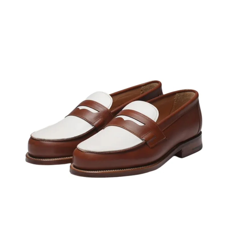 GRENSON Epsom Loafers Women's Brown-1