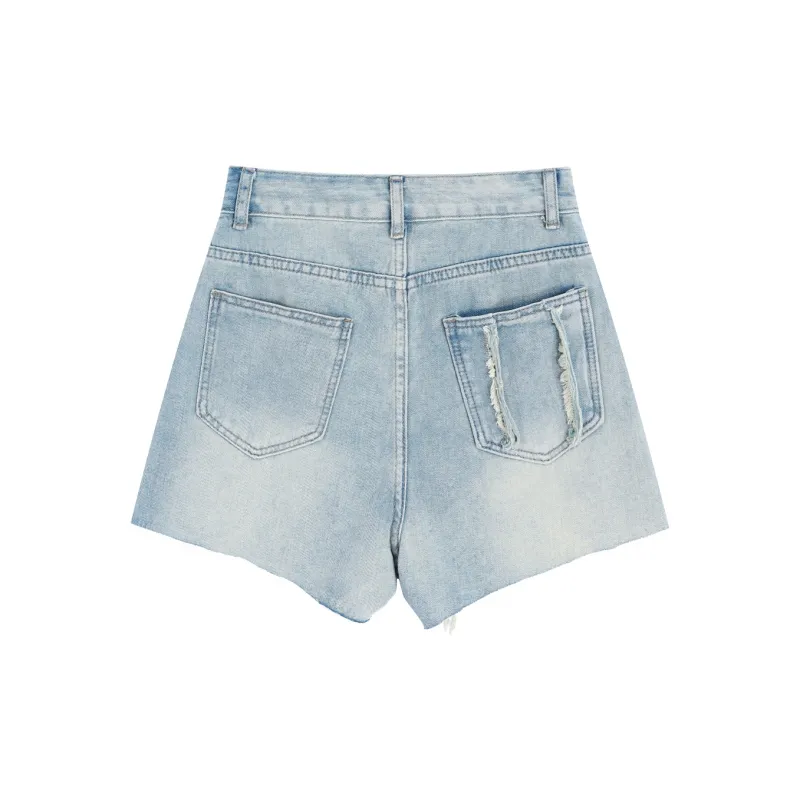 DGMZ Denim Shorts Women's Blue-1