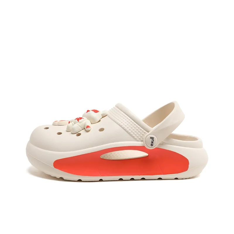 EXULL Q Clogs Women's Beige Yellow-1