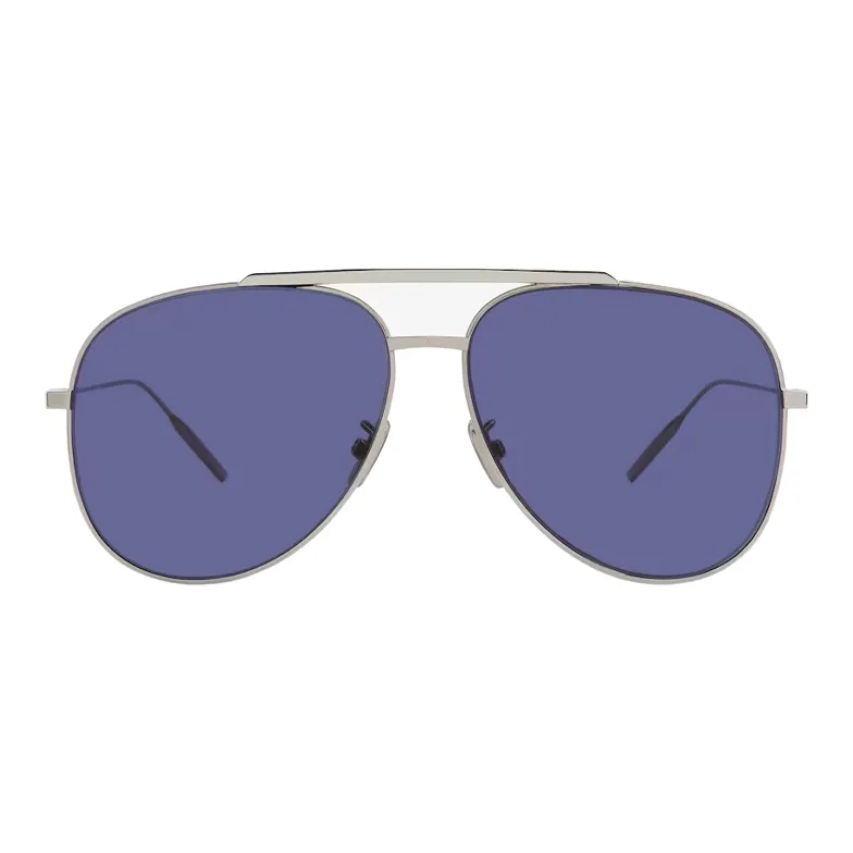 GIVENCHY Acetate Polyamide Aviator Sunglasses Women's Silver-1